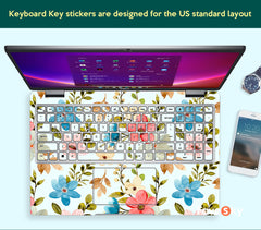 Dell Inspiron 3520 Skin Color Flower Design Custom Customization Gift favesky