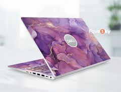 Laptop Skins For Dell Precision 5690 Purple Marble Design Vinyl Sticker favesky