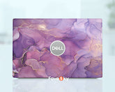 Laptop Skins For Dell Precision 5690 Purple Marble Design Vinyl Sticker favesky
