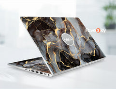 Dell Laptop Accessories Grey Gilded Marble Design Personalized Gift favesky
