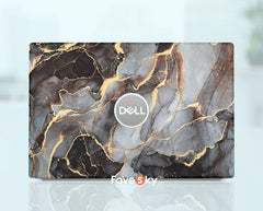 Dell Laptop Accessories Grey Gilded Marble Design Personalized Gift favesky
