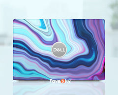 Dell Inspiron 7706 2n1 Blue Marble Wave Design Holiday Gift favesky