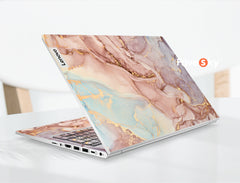 Lenovo Legion 5 Computer Decals Luxury Pink Gold Abstract Art Design favesky