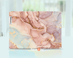 Lenovo Legion 5 Computer Decals Luxury Pink Gold Abstract Art Design favesky