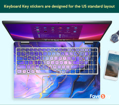 Precision 5490 Fantasy Purple Marble Design Laptop Sticker favesky