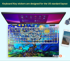 Custom Laptop Skin Dell XPS 15 Inch Decal Abstract Design Unique Gift favesky