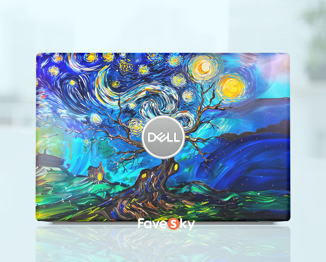 Custom Laptop Skin Dell XPS 15 Inch Decal Abstract Design Unique Gift favesky