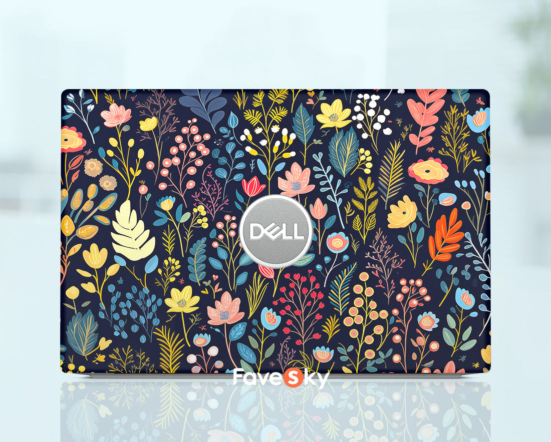 Dell Laptop Skins Personalized Stickers Custom Decal Flowers Fine Art favesky