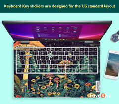 Lenovo Flex 5 Computer Stickers Fantasy Forest Mushroom Starry Sky Design favesky