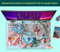 HP Spectre x360 Decal 3D Pastel Floral Design Gift for Artistic Minds favesky