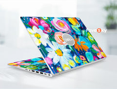 Dell Laptop Skin Inspiron 16 7640 Custom Sticker Abstract Art Flowers favesky