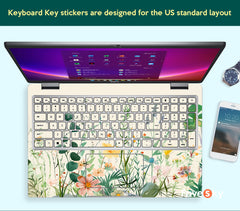 Dell Latitude 5530 Laptop Accessories Green Lotus Leaf Flower Pattern favesky