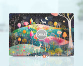 Dell Skin Pre-cut Decal Art Sticker Custom Gift Colorful Abstract Forest favesky