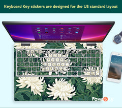 Dell Laptop Skin Inspiron 16 7640 Personalize Gift Custom Decal White Art favesky