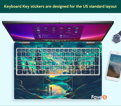 Laptop Decal Starry Forest Design Personalized Custom XPS 9530 Decal favesky