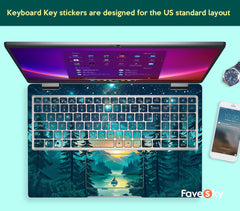 HP Pavilion 16-ad Skin Night Lake Scenery Accessory Gift for Stargazers favesky