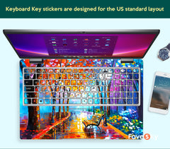 Dell Skin Custom Decal Back To School Gift Art Sticker Colorful Design For favesky