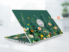 Custom Laptop Skins Dell 7640 Decals Back To School Gift Floral Design favesky