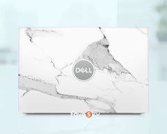 Custom Inspiron 7640 2 in 1 Skin White Aesthetic Marble Design favesky