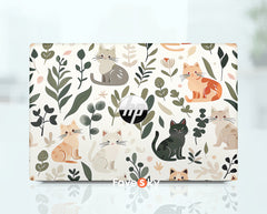 ProBook 450 G8 Skin Whimsical Cat Greenery Perfect Gift for Animal Lovers favesky