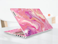 Ideapad 5 Computer Skins Dreamy Pink and Purple Streamer Art Design favesky