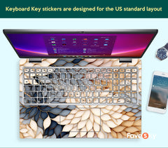 Laptop Accessories Dell Skins Personalization Gifts Aesthetic Flower favesky
