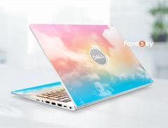 Dell Laptop Skin Custom Sticker Watercolor Painting Blue Vinyl Decal favesky