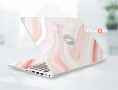 Dell Laptop Skin Personal Customizable Pink Marble Texture Vinyl decal favesky