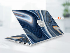 Dell Laptop Skin 7440 Art Sticker Custom Black Marble Abstract Vinyl Decal favesky