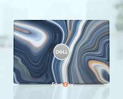 Dell Laptop Skin 7440 Art Sticker Custom Black Marble Abstract Vinyl Decal favesky