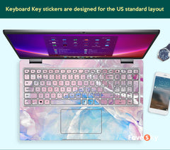 Personalized Gift Dell Xps 15 Laptop Skins Decal Colorful Marble Texture favesky