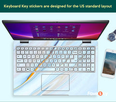 Dell Laptop Skin Xps 15 9530 Personalized White Mable Design Vinyl Gift favesky