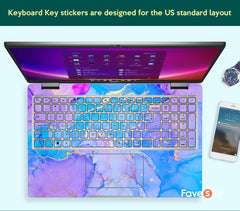 Dell Laptop Skin 5640 Decal Purple Design Watercolor Pattern Vinyl Sticker favesky