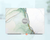 Dell G15 5530 Laptop Skin Green Simple Lines Vinyl Decal Personalized Gift favesky