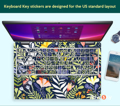 Dell Accessories Laptop Skin Inspiron 14 Personalized Green Plants Design favesky