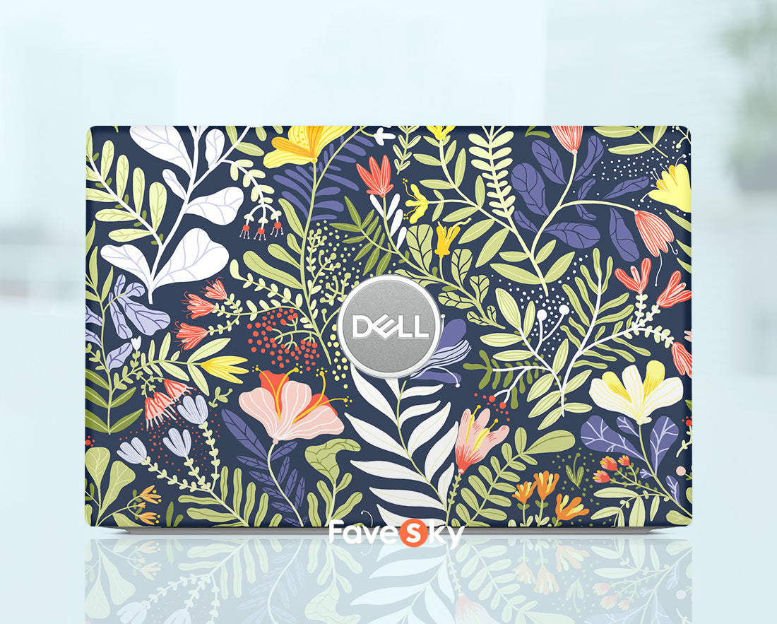 Dell Accessories Laptop Skin Inspiron 14 Personalized Green Plants Design favesky