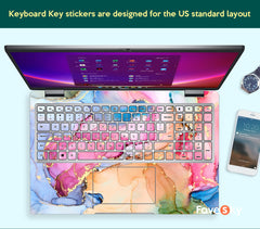 Laptop Sticker Latitude 5420 Vinyl Decal Marble design Gift For Girl XPS favesky