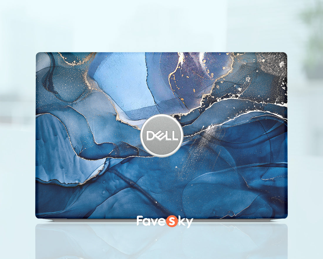 Personalized Gift Dell Xps 13 Laptop Skin Blue Marble Design Latitude favesky