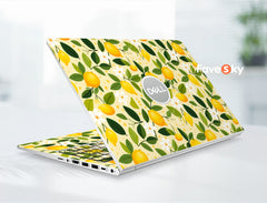 Custom Decal Dell XPS Laptop Skin Yellow Lemon Design Personalized Gift favesky
