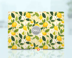 Custom Decal Dell XPS Laptop Skin Yellow Lemon Design Personalized Gift favesky