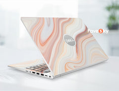 Inspiron Skin Elegant Light Pink Texture Design Custom Laptop Sticker favesky