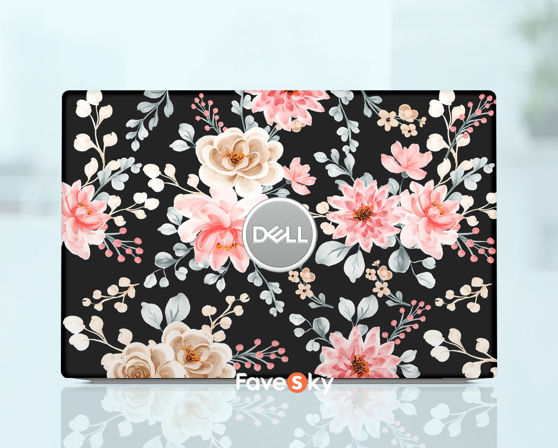 Dell Laptop Accessories Latitude 3450 Bright Flower Design Skins & Wraps favesky