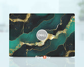 Latitude 5330 Elegant Green and Gold Marble Laptop Skin Women's Day Gift favesky