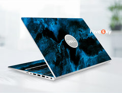 Dell Laptop Office Accessories Dark Blue Marble Texture Custom New Job Gift favesky