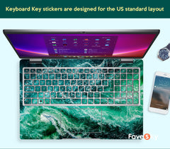 Personalized Gift Dell Latitude 5440 Skin Customizable Waves Vinyl Sticker favesky