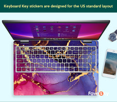 Dell Accessories Vostro 5471 Laptop Skin Purple Marble Vinyl Sticker Art favesky