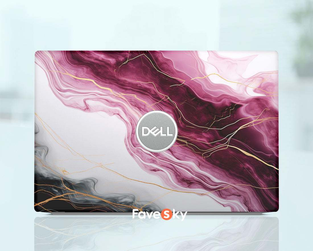 Dell Accessories XPS 13 9315 Skin Marble Texture Design Custom Sticker favesky