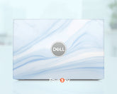 Custom Laptop Skin Dell Accessories XPS Vinyl Decal Art Gift Blue Marble favesky