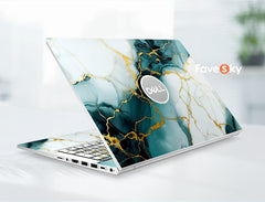 Dell Laptop Decal XPS Laptop Accessories Art Green Marble Texture Designs favesky