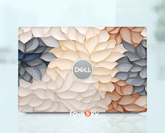 Dell Latitude 7400 Laptop Skin Gift for Mom White Beautiful Floral Design favesky